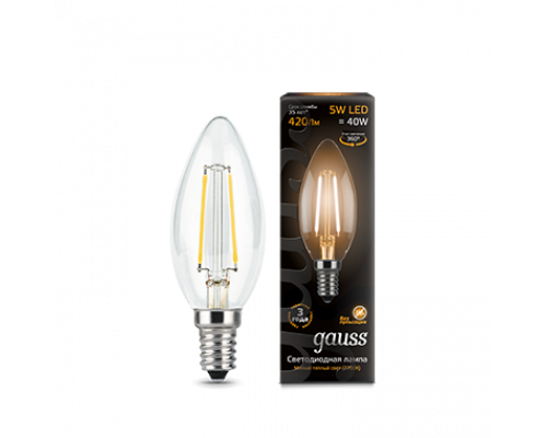Лампа Gauss LED Filament Candle E14 5W 2700К