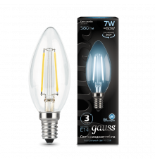 Лампа Gauss LED Filament Candle E14 7W 4100К
