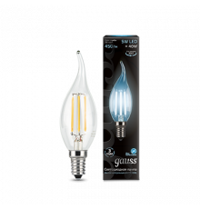 Лампа Gauss LED Filament Candle tailed E14 5W 4100K