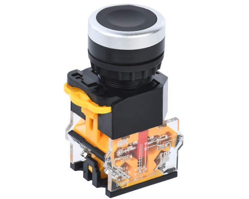 Кнопка управления D8-11 d=22мм 1з+1р черная IEK  с доставкой по Санкт-Петербургу и по всей России.