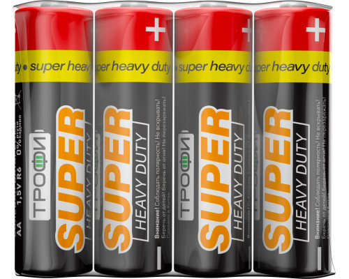 Батарейки Трофи R6-4S SUPER HEAVY DUTY Zinc