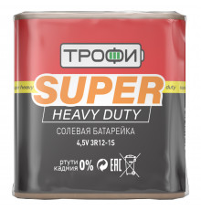 Батарейки Трофи 3R12-1S SUPER HEAVY DUTY Zinc