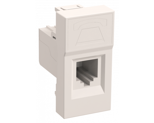Розетка телефонная РКФ-10-00-П RJ-11 кат.3 (на 1 модуль) ПРАЙМЕР белая IEK  с доставкой по Санкт-Петербургу и по всей России.