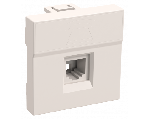 Розетка телефонная РКФ-20-00-П RJ-11 кат.3 (на 2 модуля) ПРАЙМЕР белая IEK  с доставкой по Санкт-Петербургу и по всей России.