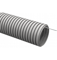 Труба гофрированная ПВХ d=16мм с зондом (100м) IEK