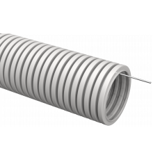 Труба гофрированная ПВХ d=25мм с зондом (10м) IEK