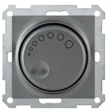 Светорегулятор поворотный с индикацией СС10-1-1-Б 600Вт BOLERO антрацит IEK