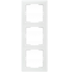 Рамка 3-местная вертикальная РВ-3-ББ BOLERO белый IEK