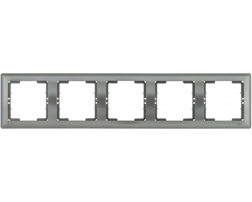 Рамка 5-местная горизонтальная РГ-5-БА BOLERO антрацит IEK