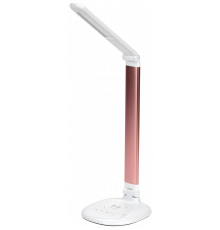 LIGHTING Светильник светодиодный настольный 2010 7Вт на подставке QI-заряд розовый IEK