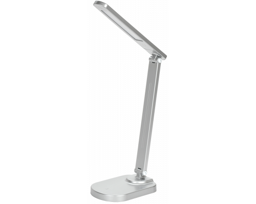 LIGHTING Светильник светодиодный настольный 2028 5Вт на подставке USB-выход диммер серебро IEK