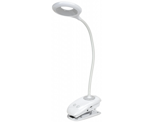 LIGHTING Светильник светодиодный настольный 2006 5Вт на прищепке диммер ночник белый IEK