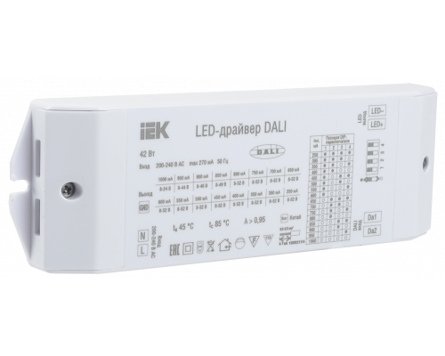 LED-драйвер DALI 42Вт 250-1000мА 8-52В IEK