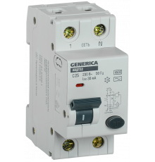 Автоматический выключатель дифференциального тока АВДТ32 C25 GENERICA