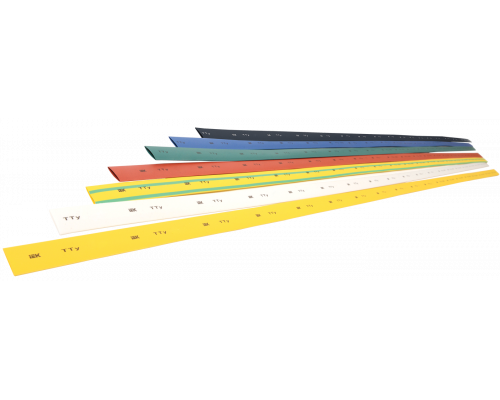 Трубка термоусаживаемая ТТУ 1/0,5 желто-зеленая (1м) IEK