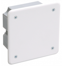 Коробка распаячная КМ41021 92х92x45мм для полых стен (с саморезами, металлические лапки, с крышкой) IEK