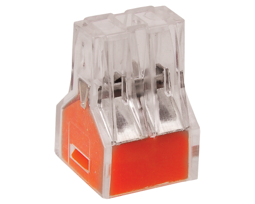 Строительно-монтажная клемма СМК 773-324 оранжевая (4шт/упак) IEK