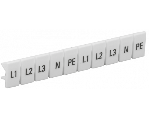 Маркеры для КПИ-4мм2 с символами "L1, L2, L3, N, PE" IEK