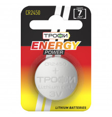 Батарейки Трофи CR2450-1BL ENERGY POWER Lithium