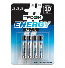 Батарейки Трофи LR03-4BL ENERGY MAX Alkaline