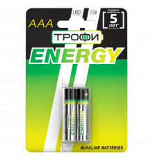 Батарейки Трофи LR03-2BL ENERGY Alkaline