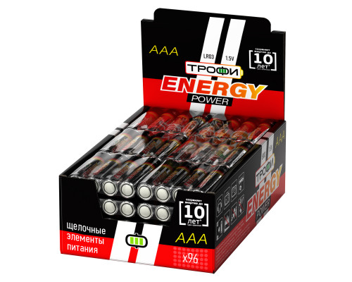 Батарейки Трофи LR03-4S promo-box ENERGY POWER Alkaline