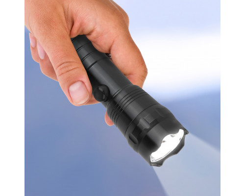 Светодиодный фонарь Трофи TM1W ручной на батарейках алюминиевый