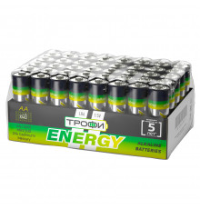 Батарейки Трофи LR6-40 bulk ENERGY Alkaline