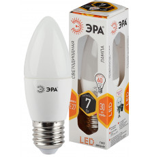 Лампочка светодиодная ЭРА STD LED B35-7W-827-E27 E27 / Е27 7Вт свеча теплый белый свет
