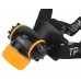 Фонарь налобный светодиодный Трофи GB-302 на батарейках яркий 4 режима оранжево-черный