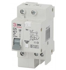 SIMPLE-mod-31 ЭРА SIMPLE Автоматический выключатель дифференциального тока 1P+N 25А 30мА тип АС х-ка C эл. 4,5кА АД-12 