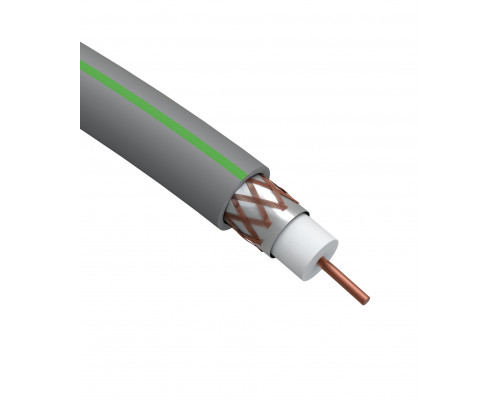 ЭРА Кабель коаксиальный SAT 703 B, 75 Ом, Cu/(оплётка Cu 75%), нг(А)HF, цвет серый, бухта 100 м