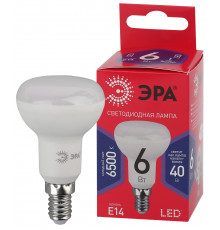 Лампочка светодиодная ЭРА RED LINE LED R50-6W-865-E14 R Е14 / Е14 6Вт рефлектор холодный дневной свет
