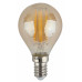 Лампочка светодиодная ЭРА F-LED P45-7W-840-E14 gold E14 / Е14 7Вт филамент шар золотистый нейтральный белый свет