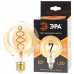 Лампочка светодиодная ЭРА F-LED G95-7W-824-E27 spiral gold E27 / Е27 7Вт филамент шар золотистый теплый белый свет  с доставкой по Санкт-Петербургу и по всей России.