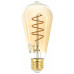 Лампочка светодиодная ЭРА F-LED ST64-7W-824-E27 spiral gold E27 / Е27 7Вт филамент золотистый теплый белый свет  с доставкой по Санкт-Петербургу и по всей России.