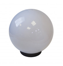Садово-парковый светильник ЭРА НТУ 02-100-351 шар опаловый на опору / кронштейн IP44 Е27 max100Вт d350mm