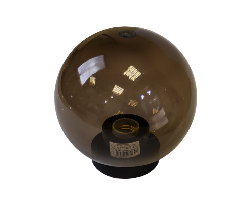 Садово-парковый светильник ЭРА НТУ 01-60-255 шар дымчатый на опору / кронштейн IP44 Е27 max60Вт d250mm