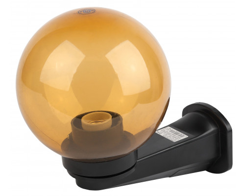 Садово-парковый светильник ЭРА НБУ 01-60-203 шар золотистый настенный IP44 Е27 max60Вт d200mm