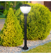 Садово-парковый светильник ЭРА НТУ 01-75-002 Аква 1303 напольный черный IP54 Е27 max75Вт h850mm
