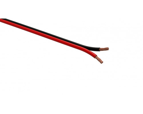 Акустический кабель ЭРА 2х0,5 мм2 красно-черный, 100м