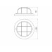 Светильник ЭРА НБО 03-60-012 Кантри дерево/стекло решетка IP54 E27 max 60Вт D220 круг клен