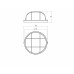 Светильник ЭРА НБП 03-60-002 Акватермо алюминий/стекло решетка IP54 E27 max 60Вт D176 круг белый