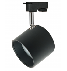 Трековый светильник однофазный ЭРА TR15 GX53 BK/SL под лампу черный/серебро