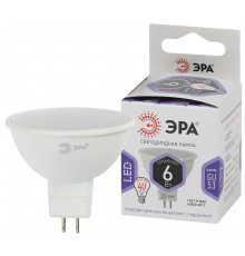 Лампочка светодиодная ЭРА STD LED MR16-6W-860-GU5.3 GU5.3 6Вт софит холодный белый свет