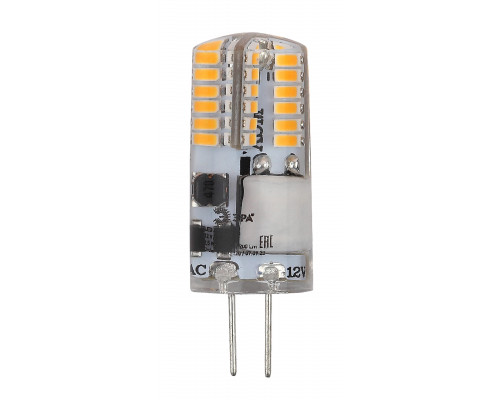 Лампочка светодиодная ЭРА STD LED-JC-2,5W-12V-SLC-827-G4 G4 2,5Вт силикон капсула теплый белый свет  с доставкой по Санкт-Петербургу и по всей России.