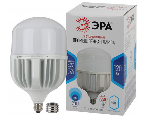 Лампа светодиодная ЭРА STD LED POWER T160-120W-4000-E27/E40 Е27 / Е40 120 Вт колокол нейтральный белый свет  с доставкой по Санкт-Петербургу и по всей России.