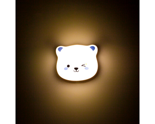 Ночник - светильник светодиодный ЭРА NLED-466-1W-W настенный аккумуляторный белый