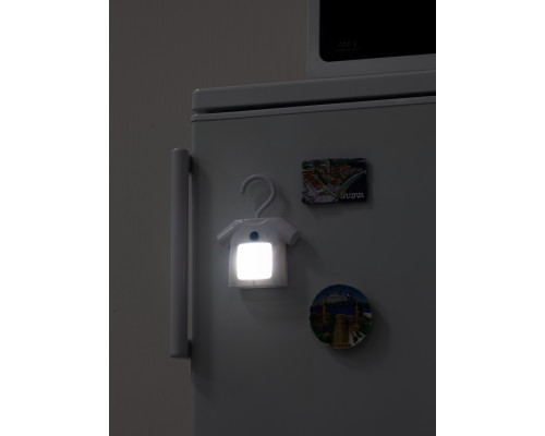 Ночник - светильник светодиодный ЭРА NLED-485-1W-SW-W на батарейках с выключателем белый