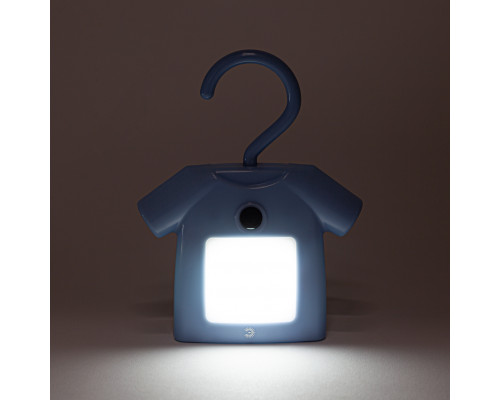 Ночник - светильник светодиодный ЭРА NLED-485-1W-SW-BU на батарейках с выключателем голубой